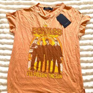Junk Food Clothing The Beatles “I’ll Follow the Sun” Graphic Tee XS NWT